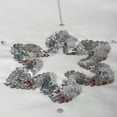 thumbnail image 3 of Vickerman Decorative 60" Silver Flakes Collection Christmas Tree Skirt, 3 of 6