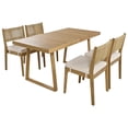 thumbnail image 5 of Miekor Multi-person Outdoor Acacia Wood Dining Table and Chair Set, Thick Cushions, Suitable for Balcony, Vourtyard, and Garden BC2A1601, 5 of 9