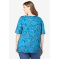 thumbnail image 2 of Woman Within Plus Size Printed Perfect Square-Neck Tee, 2 of 4