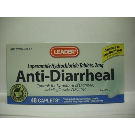 Leader Anti-diarrheal Caplets 48 Ct