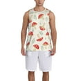 thumbnail image 4 of Easygdp Cartoon Flat Mushrooms Men's Mesh Basketball Jersey Quick Drying Sleeveless Shirts Fitted Muscle Tank Tops Sport Round Neck T-Shirt - XX-Large, 4 of 9