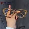 thumbnail image 3 of Sexy Cat Eye Anti Blue Light Glasses Women Luxury Designer Eyeglasses Frame Optical Computer Customize Reading pectacle mix, 3 of 5