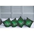 thumbnail image 6 of Ambesonne Dragonfly Throw Pillow Cover 4 Pack, Vivid Gemstone, 20", Emerald Multicolor, 6 of 6