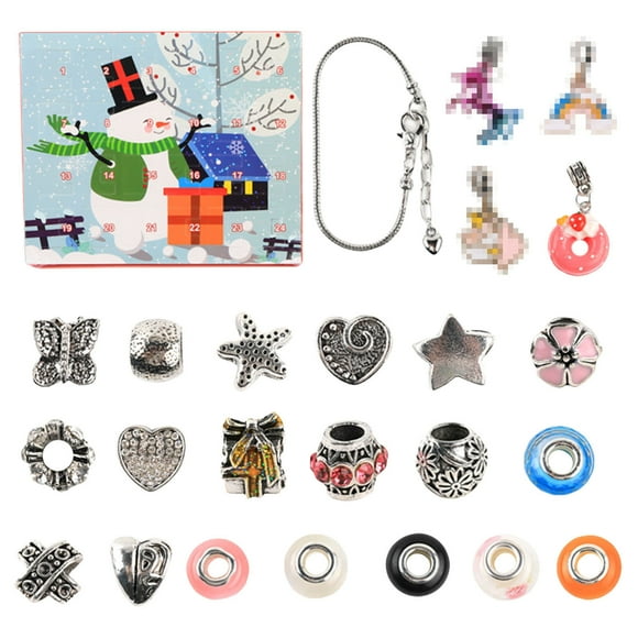 TechWave Easter 2 Minutes Timer for Kids 365 Countdown Calendar Tear off 2024 Countdown Christmas Christmas Jewelry Set 24 Rings Necklace Earrings Christmas