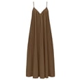 thumbnail image 5 of Abomasnow Backless Dresses for Women Casual Spaghetti Strap Open Back Long Dress Summer Vacation Sundress S-3XL, 5 of 8