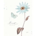 thumbnail image 2 of Pertiet, Katie 12x14 White Modern Wood Framed Museum Art Print Titled - Bits of Blue III, 2 of 4
