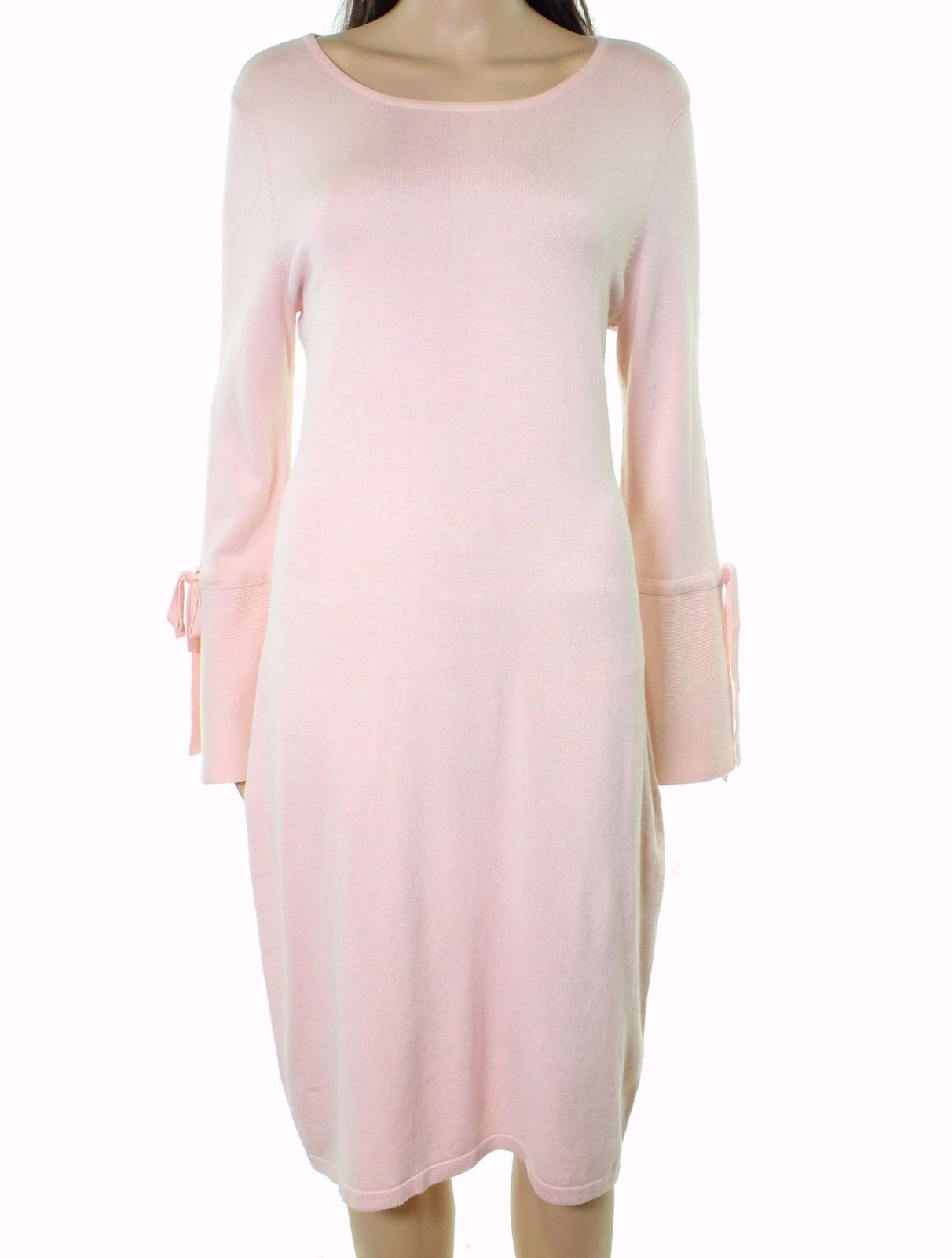 calvin klein pink bell sleeve dress