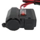 thumbnail image 4 of Cargador de teléfono USB Dual para motocicleta, cargador para bicicleta eléctrica resistente al agua de 12V con voltímetro Digital para encendedor de cigarrillos, 4 of 12
