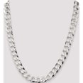 thumbnail image 5 of Sterling Silver 11.75mm Flat Curb Chain (22 X 11.75) Made In Italy qlb300-22, 5 of 5