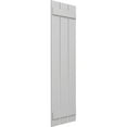 thumbnail image 2 of Ekena Millwork 17 1/8"W x 78"H True Fit PVC Three Board Spaced Board-n-Batten Shutters, Hailstorm Gray (Per Pair - Hardware Not Included), 2 of 8
