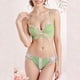 thumbnail image 2 of Brasier Tela de Mantequilla Tela de Mantequilla Lencería Estilo Pure Desire para Mujer, Sujetador Retro Fruncido Pequeño con Bordado de Flores Mediana, 2 of 6