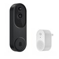 thumbnail image 1 of Cámara de timbre inteligente M50 con video HD y visión nocturna, conexión WIFI, monitorización remota y diseño elegante en color negro., 1 of 6