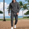 thumbnail image 2 of Men's Tracksuits Sweatsuits for Men Track Suits 2 Piece Set Quarter Zipper Sweatsuits for Men Athletic Jogging Suit Casual Athletic Jogging Warm Up Sets, 2 of 5