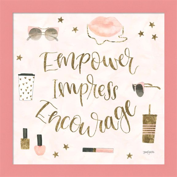 Great Art Now Boss Ladies V Pink by Jenaya Jackson, Framed Wall Art, 14W x 14H