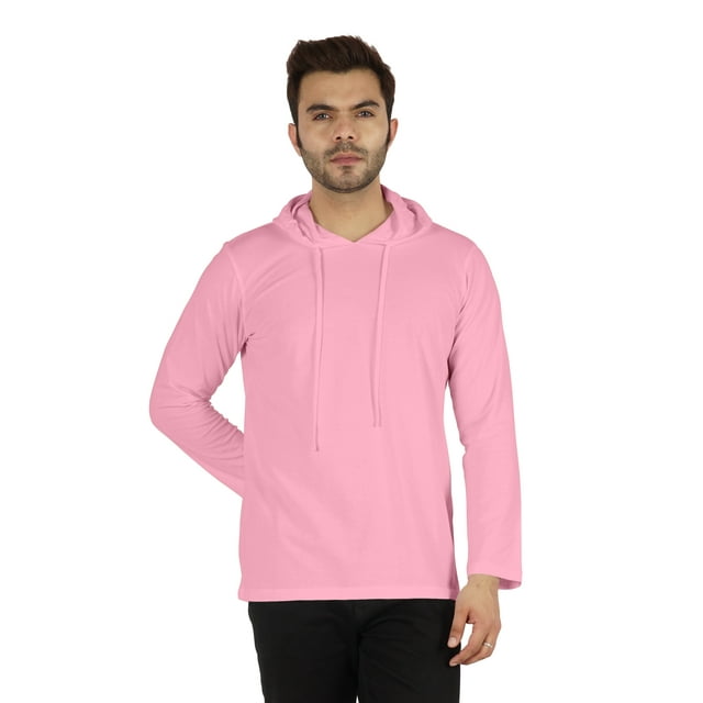 Inkmeso Chandail à Capuche d'Hiver Uni pour Hommes Manches Longues avec Cordon de Serrage