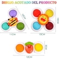 thumbnail image 2 of Juguetes Giratorios, 3 Piezas De Juguetes Sensoriales con Ventosas, Juguetes De Baño para Jugar, Aliviar El Estrés, Regalos para Niños Y Niñas, 2 of 7