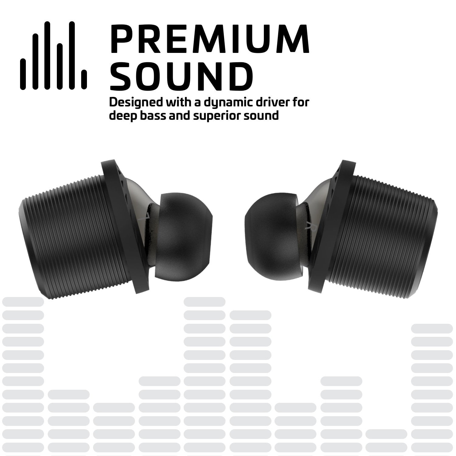 Rowkin Ascent Micro True Wireless Earbud Headphones 17 Hours Bluetooth 5 Small Headphones Charging Case Deep Bass Mic Quick Pairing Noise Reduction for Android Samsung iPhone Slate Gray Walmart