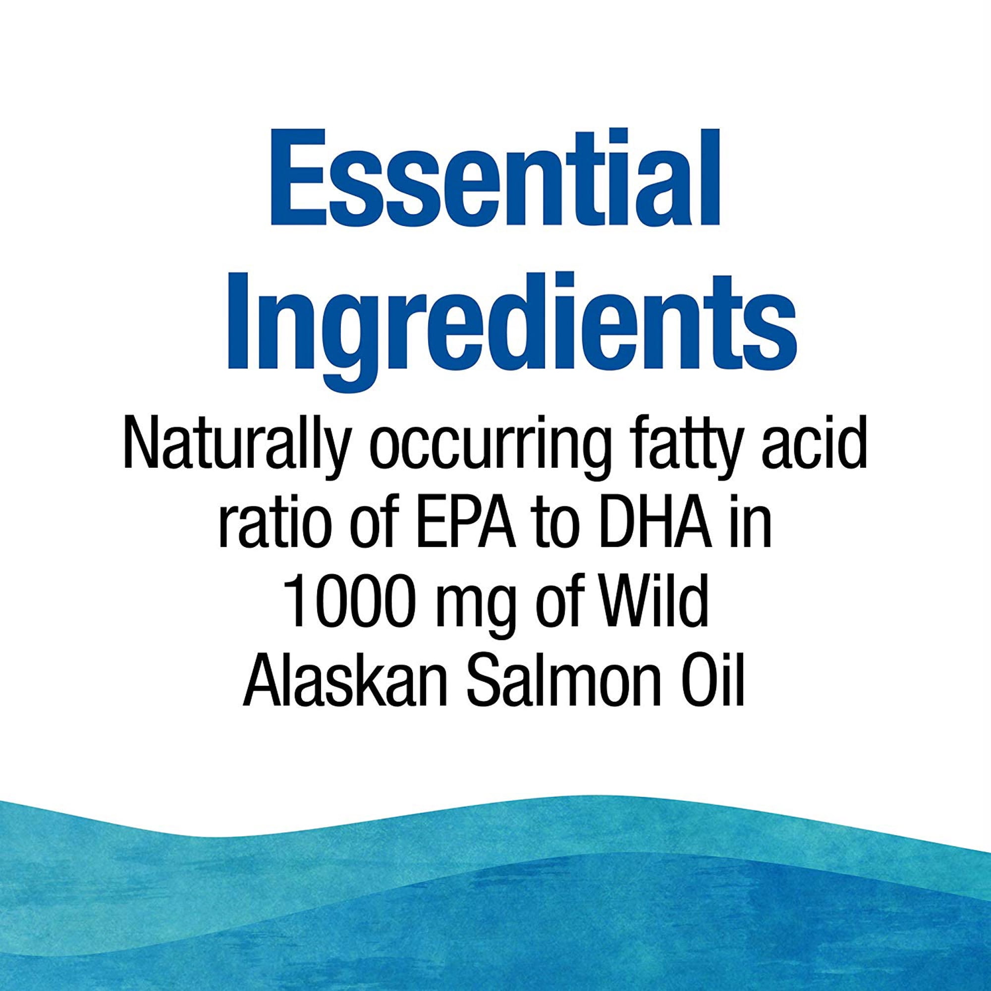 Natural Factors Wild Alaskan Salmon Oil Provides Omega-3, EPA, DHA & Vitamin D, Supports Brain & Heart Health, 180 Softgels