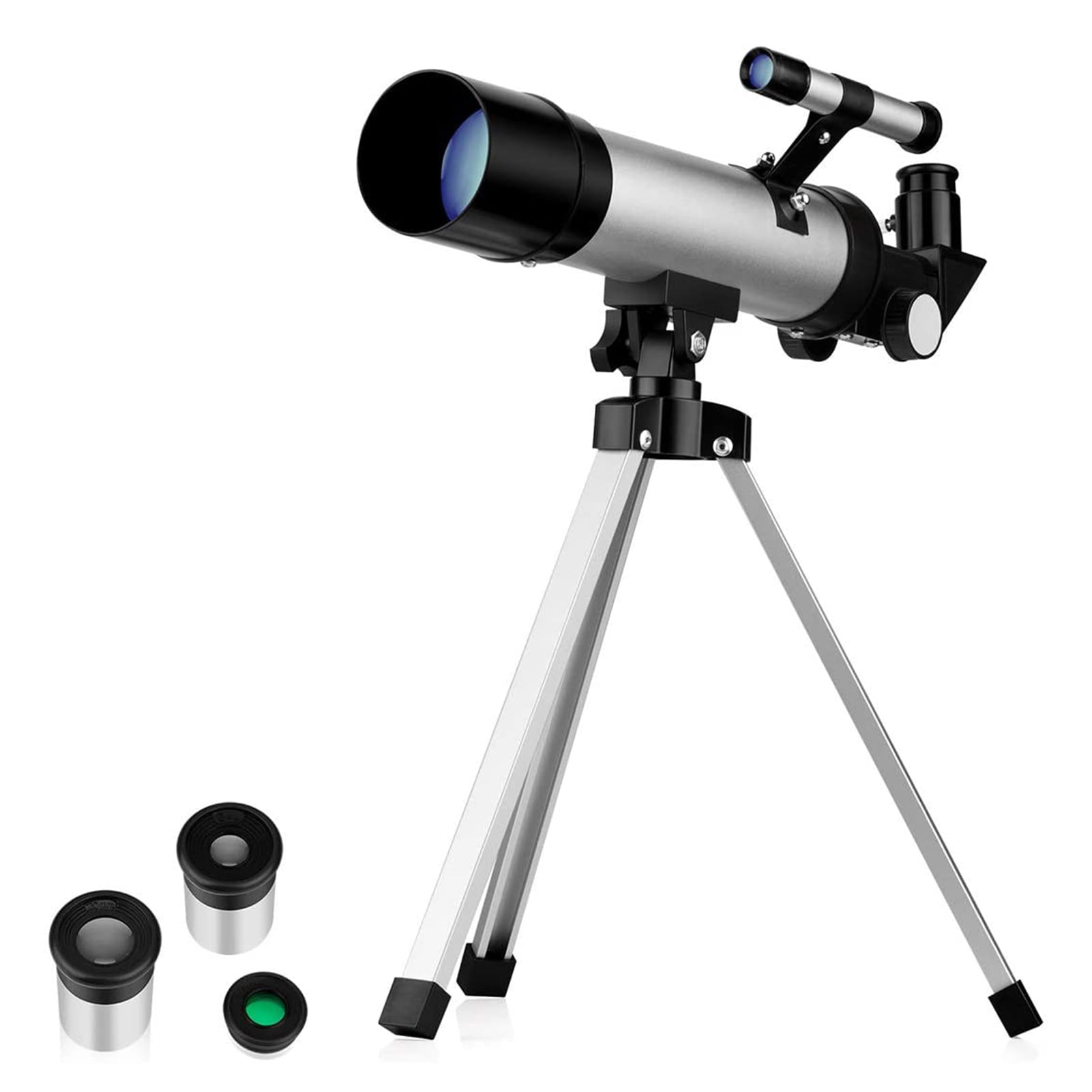 A 3 Times Multiplier Adult/Child 70mm Aperture Telescope with Tripod 150X Beginner Monocular Lunar Observation Telescope Wide-Angle Astronomical Telescope 