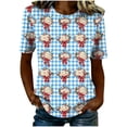 thumbnail image 7 of VKOYWKM American Flag Shirts for Women 4th of July Independence Day Graphic Tees Patriotic Short Sleeve Crew Neck Summer Tops Tshirts, 7 of 7