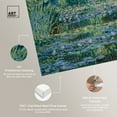 thumbnail image 4 of Monet-Water Lilies And Japanese Bridge Blue Monet Art Prints Canvas Wall Art by Art Remedy, Gallery Wrapped, 40"x40", 4 of 7