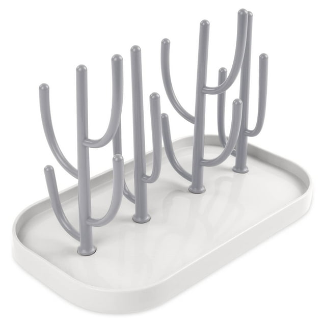 Fiudx Botellero Cactus, Soporte de Secado Multifuncional, Bandeja de Almacenamiento Versátil, Diseño Higiénico para Botellas, Vasos y Accesorios, Función Desmontable de Fácil Limpieza, Ideal para Org
