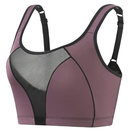 ABATAB Sports Bras for Women High Support Seamless Hollow out Breathable Bras Yoga Workout Everyday Bra