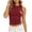 *Wine, variant on VBVC Women's Breathable Crew Neck Crop Tank Top, Ladies' Sleeveless Slim Fit Camisole, Casual Basic Stretchy Fitted Top For Women,Army Green,S-2XL