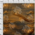 thumbnail image 3 of oneOone Tissu Popeline de Coton Marron Coraux de Mer Matériel de Robe Tissu Imprimé Tissu au Mètre 42 Pouces de Large, 3 of 4