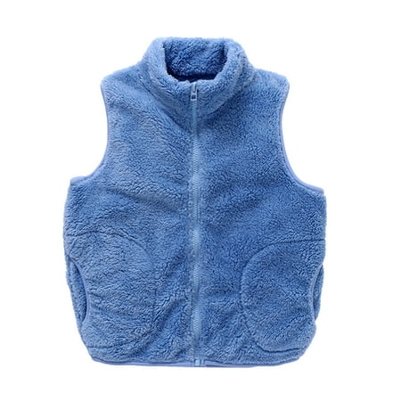 

Winter Savings Clearance! Dezsed Vest For Kids Boys Toddler Kids Baby Boys Girls Waistcoat Fashion Cute Solid Color Windproof Pocket Keep Warm Vests Children Coat With Zipper 1-7Years
