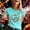 Mint Green, variant on MAIHAN Womens Tshirts Cotton Loose Fit Casual Summer Funny Printed Graphic Loose Tees Short Sleeve Spring Summer Tops Cotton Tee Shirts for Women