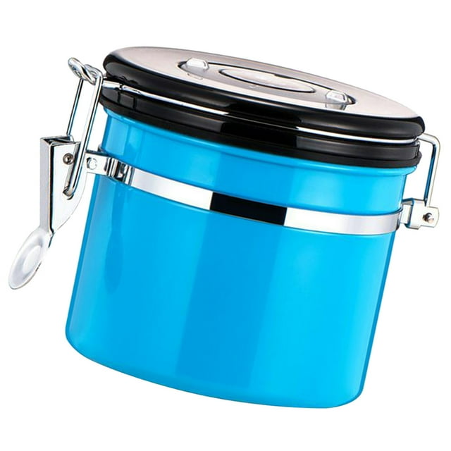 Recipiente de acero Inoxidable BLESIY Sellado Al Vacío Con Tapa En Voladizo azul