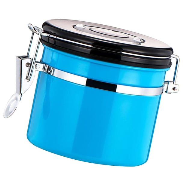Recipiente de acero Inoxidable BLESIY Sellado Al Vacío Con Tapa En Voladizo azul