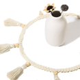 thumbnail image 3 of Boho Home Decor, 2 Piece Macrame Wall Hanging, Bohemian Macrame, Cotton Linen Tassel Ornaments Macrame Garland for Flower Basket, Nursery, Wall Decor (Beige) BANYUO Electrónica, 3 of 5