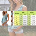 thumbnail image 4 of Gibobby con cuello en V informal de verano para mujer, chaleco con botones, Tops sueltos, chaleco con estampado de flores, Tops(Blanco,CH), 4 of 4