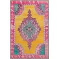 thumbnail image 3 of Unique Loom Timeless Collection Area Rug - Thomas (2' x 3' Rectangle Yellow/Fuchsia), 3 of 6