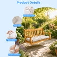 thumbnail image 6 of DONAMA Bench Cushion - Waterproof Thick Seat Pad - 47 x 20 in, Beige, 6 of 8