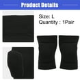 thumbnail image 5 of Vocoste 1 Pair Knee Brace Protection Sponge Knee Pads Knee Support Knee Brace for Sport Gym Skating Black Size L, 5 of 6