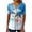 (Type 18)Multicolor, variant on Patlollav Womens Plus Size Short Sleeve Tops V-Neck Print Blouse Pullover Shirt
