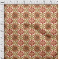 thumbnail image 4 of oneOone Cotton Poplin Twill Light Brown Fabric Geometric Sewing Fabric By The Yard Printed Diy Clothing Sewing Supplies 56 Inch Wide, 4 of 4