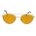 thumbnail image 3 of Hipster Hippie Pop Color Flip Up Lens Pimp Daddy Sunglasses Gold Orange, 3 of 4