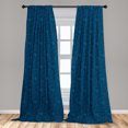 thumbnail image 4 of Ambesonne Nautical Curtains, Water Drop Wave Pattern, Pair of 28"x95", Dark Petrol Blue and Teal, 4 of 4