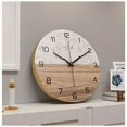 thumbnail image 5 of Reloj de pared silencioso retro de 12 pulgadas con diseño moderno de metal, decoración que no hace tictac para el hogar y la oficina, 5 of 5