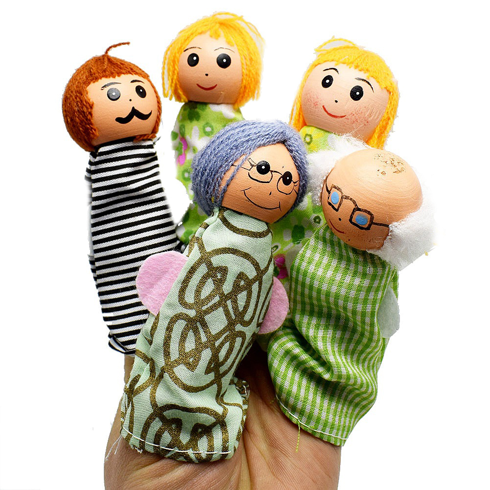 Shulemin 5pcs Cartoon Family Plush Finger Puppet Educational Hand Fairy Tale Telling Prop 5pcs Walmart Com Walmart Com