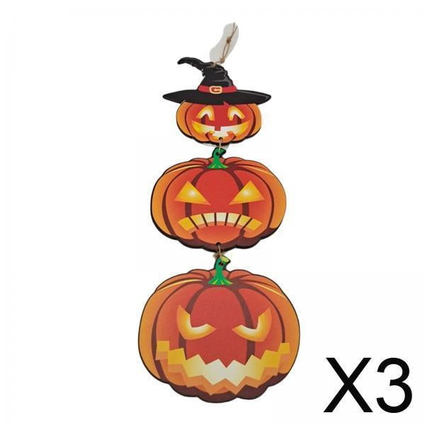 Letreros Colgantes de Halloween Soledad Decoración de Puerta Calabaza