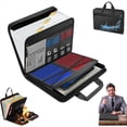 thumbnail image 1 of Carpeta de Archivos, Carpeta Ignífuga A4 de Gran Capacidad con Asa, Bolsa Plegable Impermeable Tipo Acordeón para Guardar Documentos., 1 of 5
