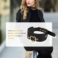 thumbnail image 3 of Collier Ras-du-Cou Cœur pour Femmes et Filles, Collier Ras-du-Cou en Cuir PU, Collier Statement, Bijou, Harnais de Cou, 3 of 8