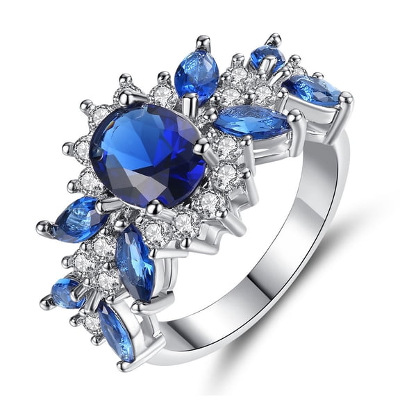 LEHOZIHEQ Birthstone Rings for Women, Adjustable Size Women Jewelry, Birthday Gifts for Girlfriend, Wife, Mom