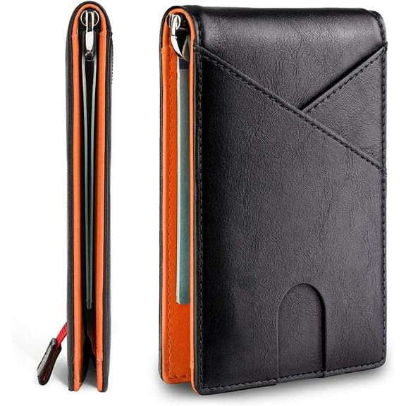 Wallet for Men Slim Credit Card Holder RFID Blocking Small Men's Wallet Bifold Minimalist Front Pocket