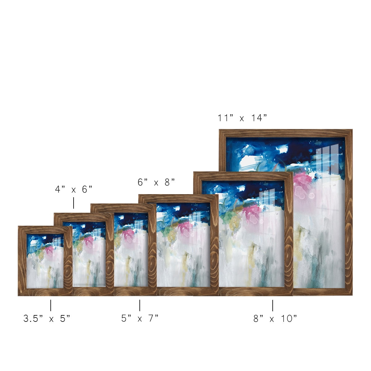 Rising I - Framed Print w/glass - Walnut